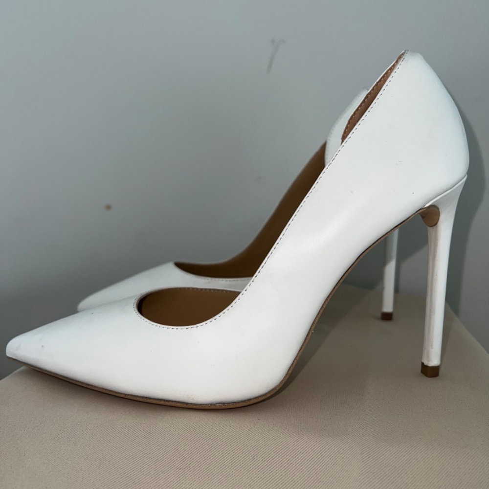 Tony Bianco Alyx Leather Pump | White | size 7 - Picture 4 of 6